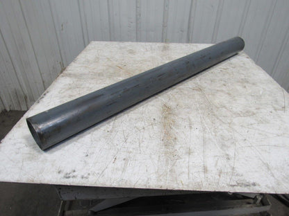 51" x 4" Steel Flat Face Steel Conveyor Roller 1-7/16 Keyed Bore