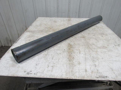 51" x 4" Steel Flat Face Steel Conveyor Roller 1-7/16 Keyed Bore