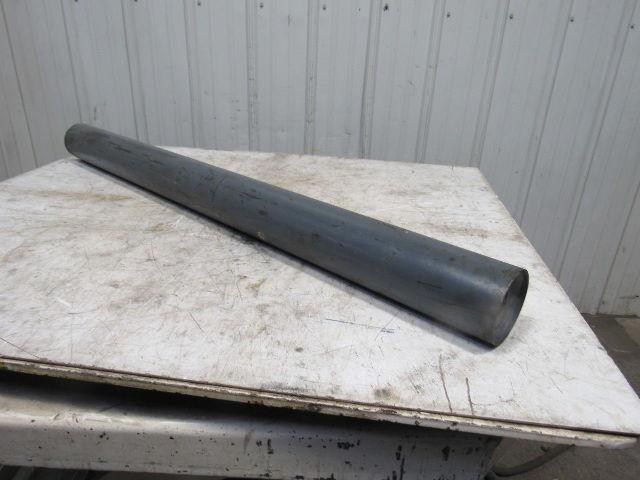51" x 4" Steel Flat Face Steel Conveyor Roller 1-7/16 Keyed Bore