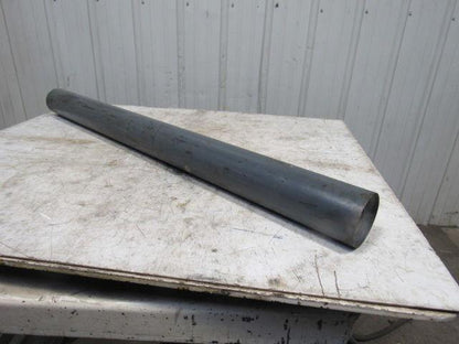 51" x 4" Steel Flat Face Steel Conveyor Roller 1-7/16 Keyed Bore