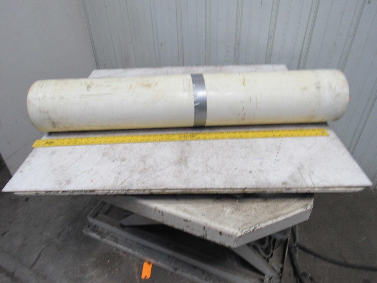 2-Ply White/Clear Polyurethane Smooth Top Conveyor Belt 78' X 49" X 0.065"