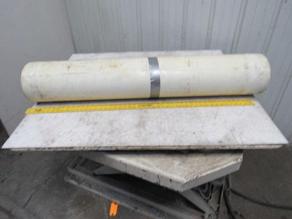 2-Ply White/Clear Polyurethane Smooth Top Conveyor Belt 51' X 49" X 0.065"