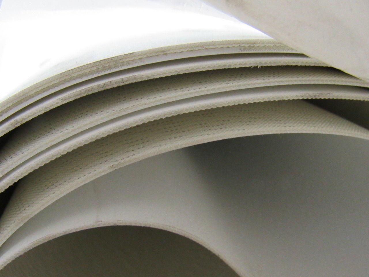 1-Ply White Smooth Top Conveyor Endless 3600mm x 1400mm  X 0.065"1.35mm