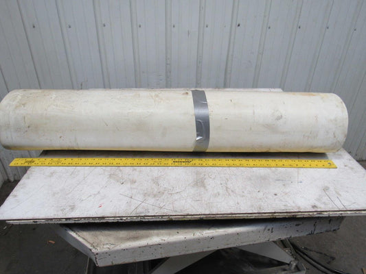 2-Ply White/Clear Polyurethane Smooth Top Conveyor Belt 51' X 49" X 0.065"