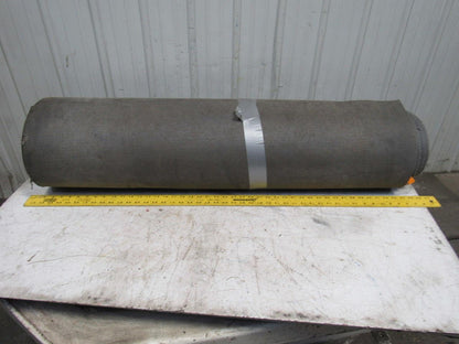 Interwoven Polyester Black PVC Crescent Top Conveyor Belt 99' x 42-1/8"x0.068"