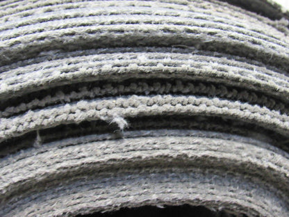 Interwoven Polyester Black PVC Crescent Top Conveyor Belt 99' x 42-1/8"x0.068"