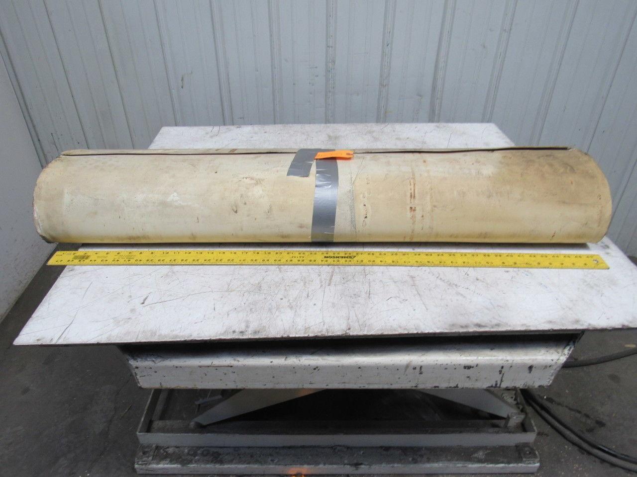 2-Ply White/Clear Polyurethane Smooth Top Conveyor Belt 52' X 49" X 0.065"
