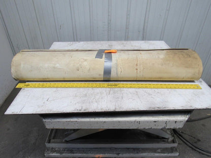 2-Ply White/Clear Polyurethane Smooth Top Conveyor Belt 52' X 49" X 0.065"