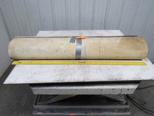 2-Ply White/Clear Polyurethane Smooth Top Conveyor Belt 52' X 49" X 0.065"