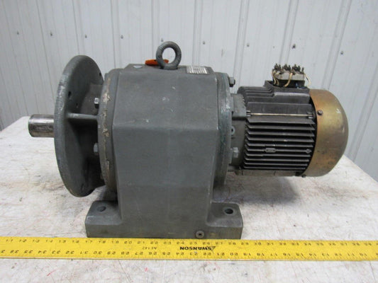 SEW-EURODRIVE R83F In-Line Gear Motor Speed Reducer 121.12:1 Ratio