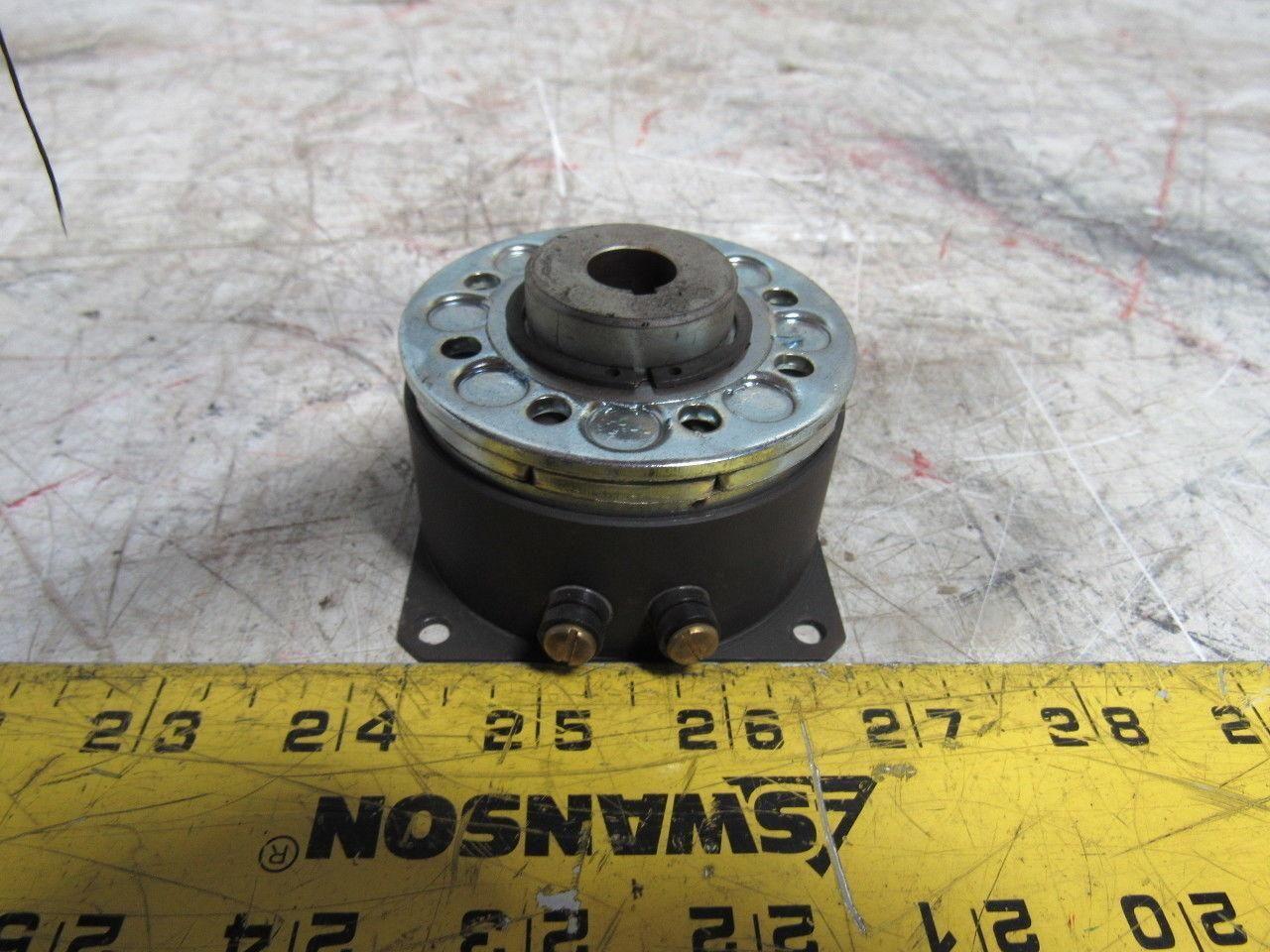 Warner 5103-451-002 SF-250 6V DC Flange Mount Magnetic Brake 7500 RPM 1/2" Bore