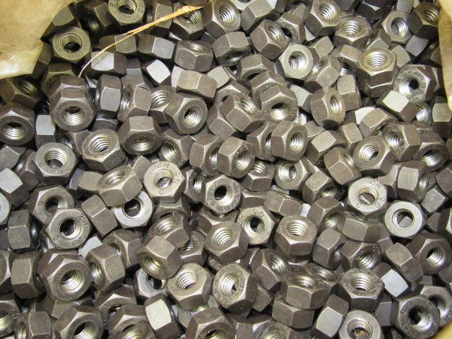 3/8-16 NC 2H Heavy Hex Nuts Lot 1200+ Pieces