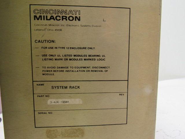 Cincinnati Milacron 3-424-1960A 16-Slot Rack Chassis PLC