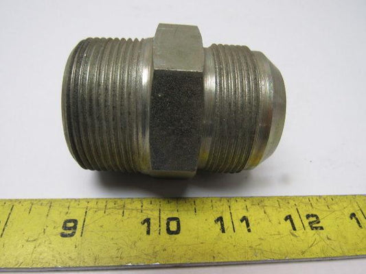 Male 37 Degree 24 JIC x 1-1/2"NPT Male NPT Steel Adapter Fitting