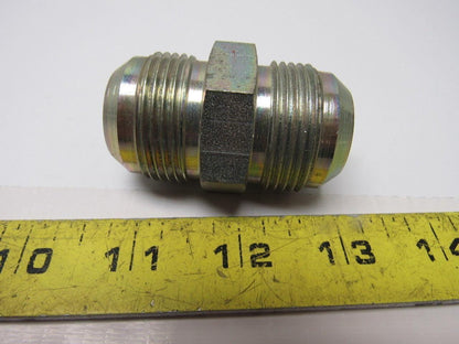 Male 37 Degree 16 JIC x 37 Degree 16 JIC Steel Adapter Fitting Lot of 2