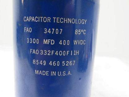Capacitor Technology FAO 332F400FI1H 130902