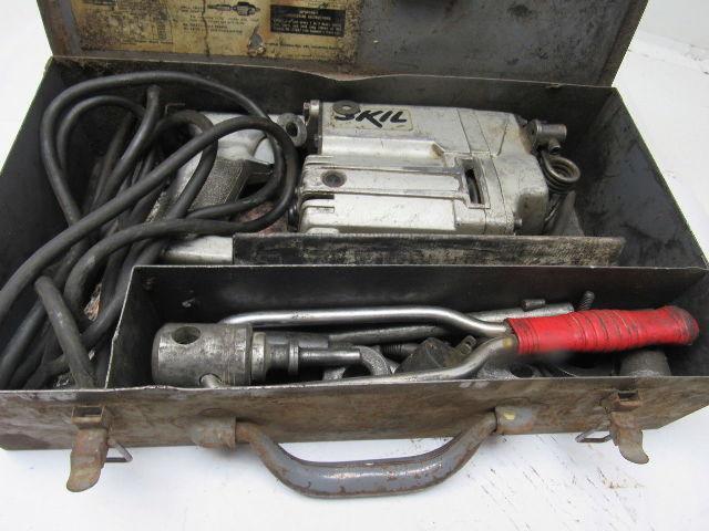 Skil Model 706 Heavy Duty Roto-Hammer Drill Case And Extras