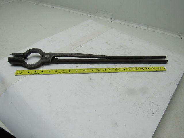 Vintage Foundry Tongs Blacksmith Bar Stock Tongs Industrial Art