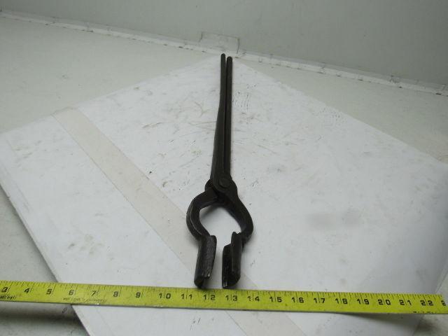 Vintage Foundry Tongs Blacksmith Bar Stock Tongs Industrial Art