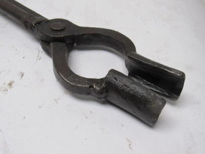 Vintage Foundry Tongs Blacksmith Bar Stock Tongs Industrial Art