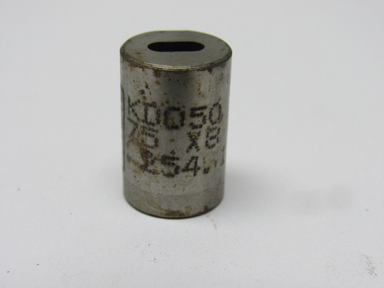 Dayton KDO50 75X8 .2540x .1290 Oblong Hole Press Fit Die Button Matrix Lot Of 4