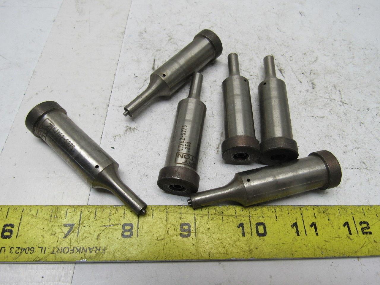 Dayton KJX62-S275 .255 Round Hole Press Fit Ejector Pin Die Punch Lot Of 6