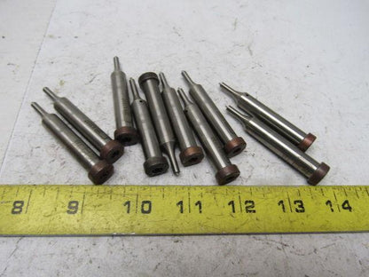 Dayton KJX37 S250 .140 Round Hole Press Fit Ejector Pin Die Punch Lot Of 10