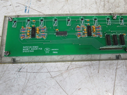 Rapistan Demag DF65157649 Magnet Sensor PCB Board In Aluminum Housing