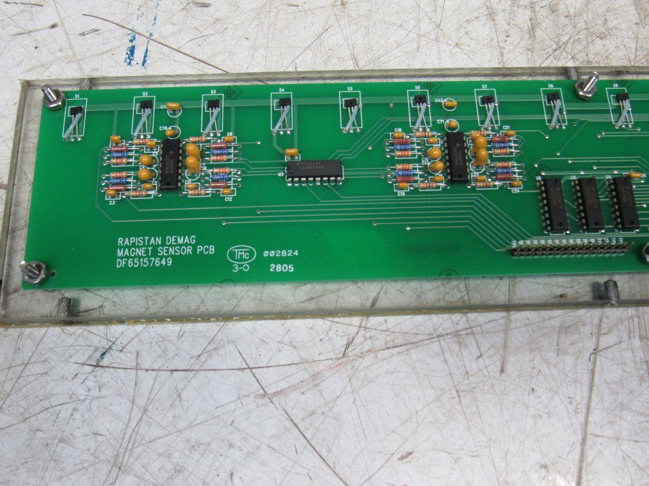 Rapistan Demag DF65157649 Magnet Sensor PCB Board In Aluminum Housing