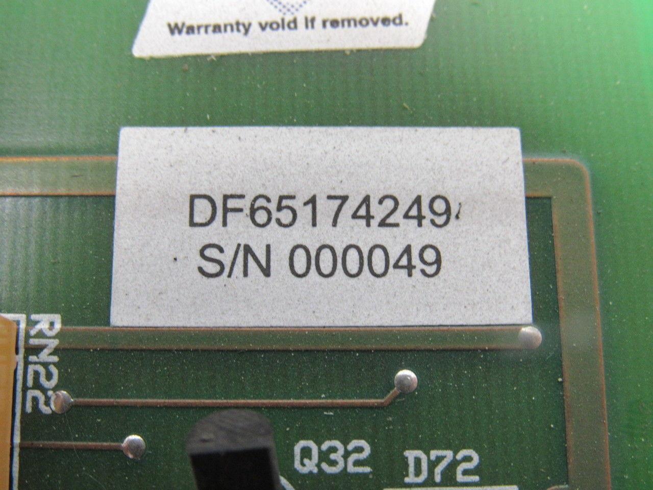 Rapistan DF65174249 Vehicle Computer Input Output I/O Card