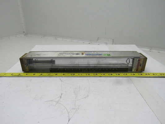 Brooks Instruments 1307FL24CJ1AA Vertical Read Flow Meter Gpm 0-10 Water 100 PSI