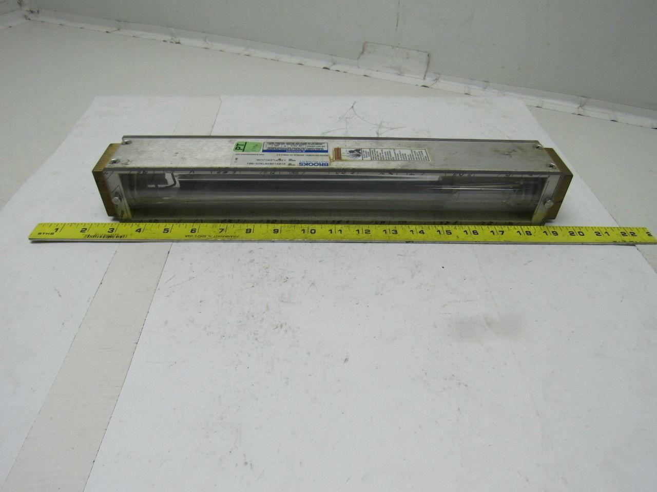 Brooks Instruments 1307FL24CJ1AA Vertical Read Flow Meter Gpm 0-10 Water 100 PSI