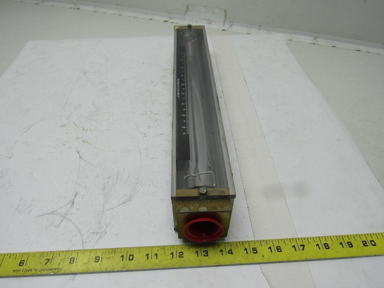 Brooks Instruments 1307FL24CJ1AA Vertical Read Flow Meter GPM 0-10 Water 100 PSI