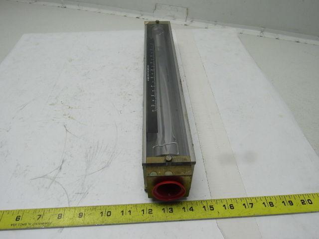 Brooks Instruments 1307FL24CJ1AA Vertical Read Flow Meter GPM 0-10 Water 100 PSI
