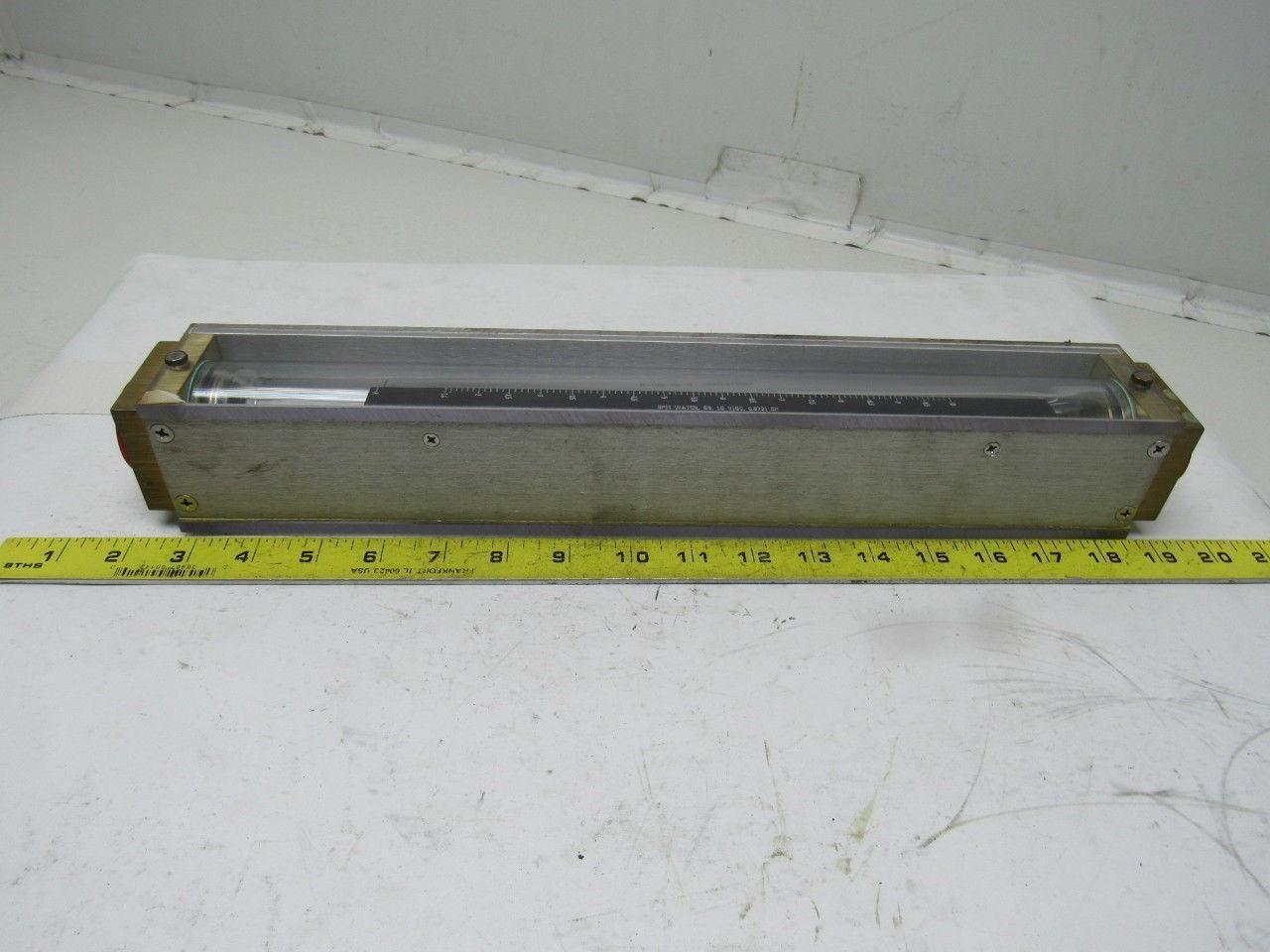 Brooks Instruments 1307FL24CJ1AA Vertical Read Flow Meter GPM 0-10 Water 100 PSI