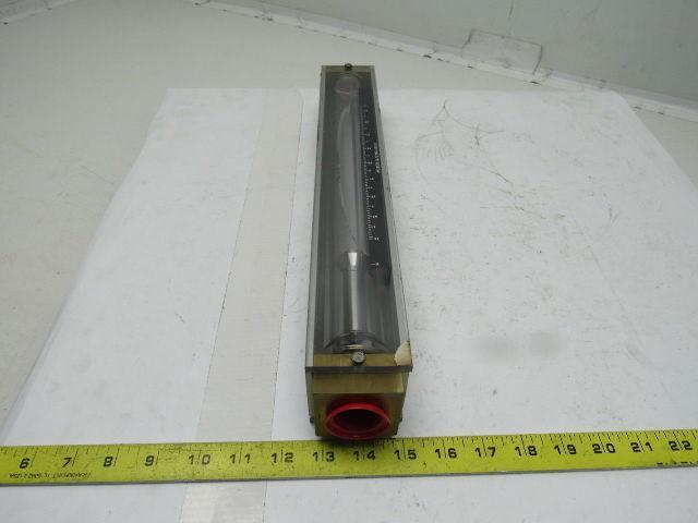 Brooks Instruments 1307FL24CJ1AA Vertical Read Flow Meter GPM 0-10 Water 100 PSI