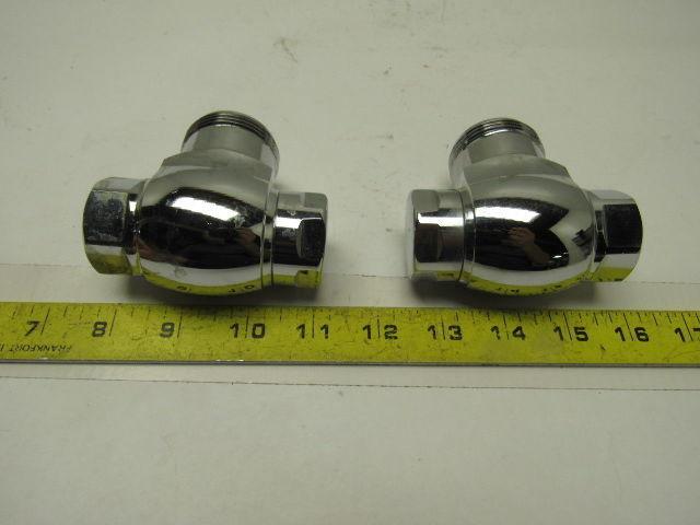 Sloan H-600-A H600A 3/4" Inlet Screwdriver Angle Control Stop Lot Of 2