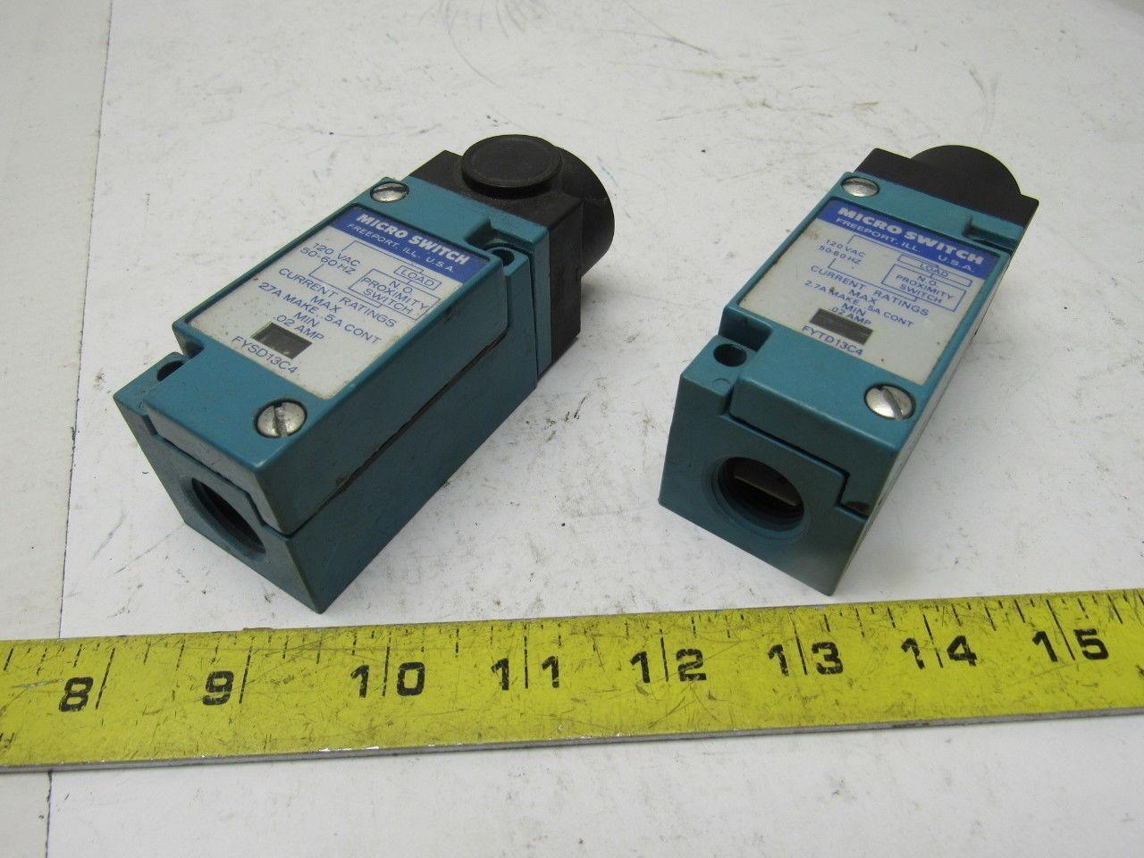 Micro Switch FYTD13C4_FYTD13C4 120VAC 50/60Hz Proximity Sensor Switch Lot Of 2