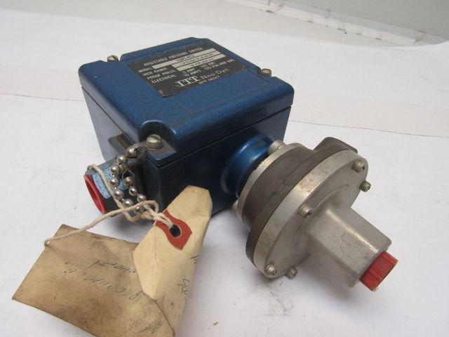 ITT 110P1-4C3 Neo-Dyn 3-15 PSIG 125VDC 125/250/480VAC Adjustable Pressure Switch