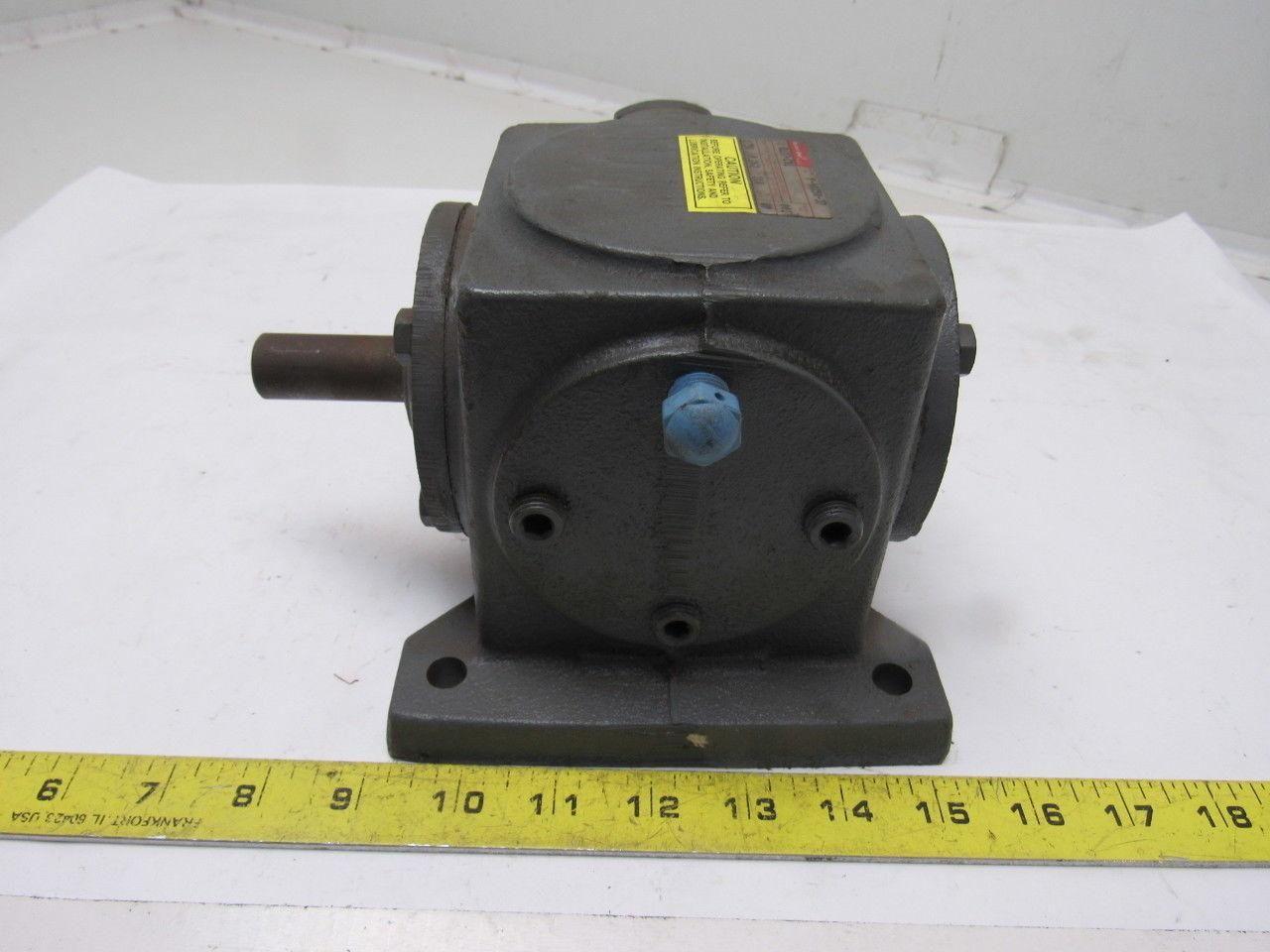 Boston Gear R137-CM1 Gear Reducer 1:1 Ratio 1750 input/output RPM, Right Angle