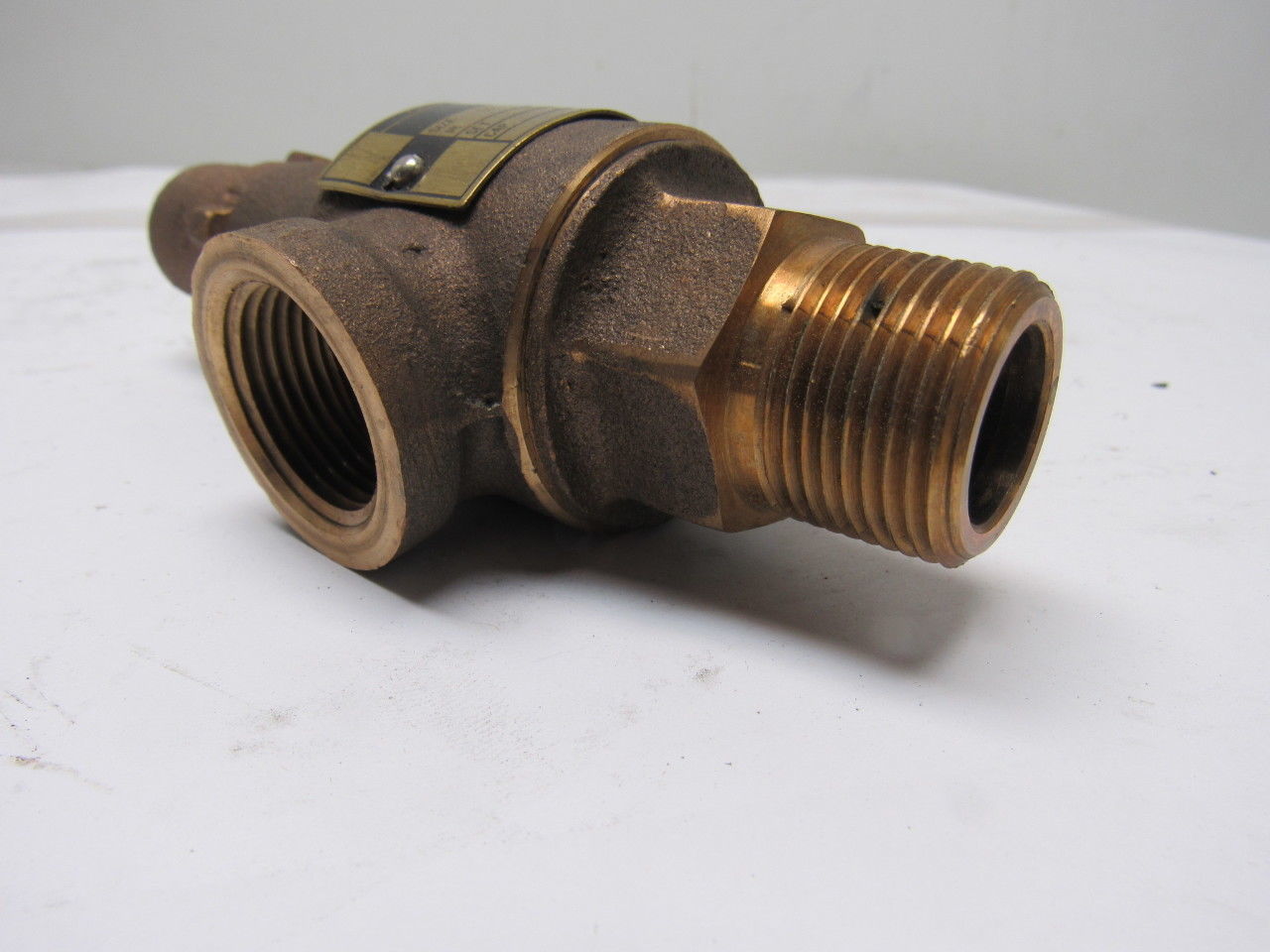 Dresser 1478 3/4" Port Brass Safety Valve 15 PSI 7.6 GPM