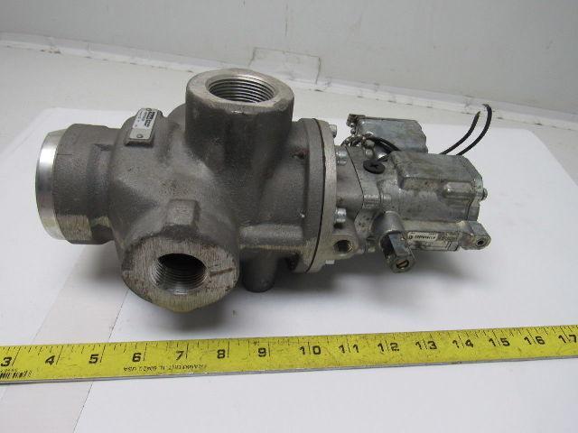 Parker/Schrader Bellows N3857600253 Pneumatic Valve 1"NPT 115V Coil Pilot Valve