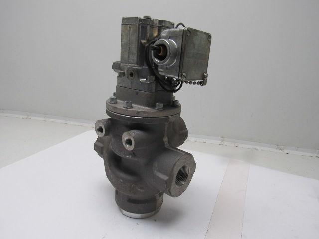 Parker/Schrader Bellows N3857600253 Pneumatic Valve 1"NPT 115V Coil Pilot Valve