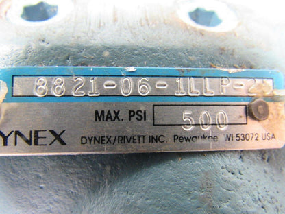 Dynex Rivett 8821-06-1LLP-25 Hydraulic Valve 3/4" NPT Max 500 PSI