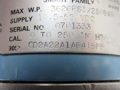 Rosemount 305CD2A22A1AB4I5M5 Pressure Transmitter 3626Psi Max 10.5-55VDC