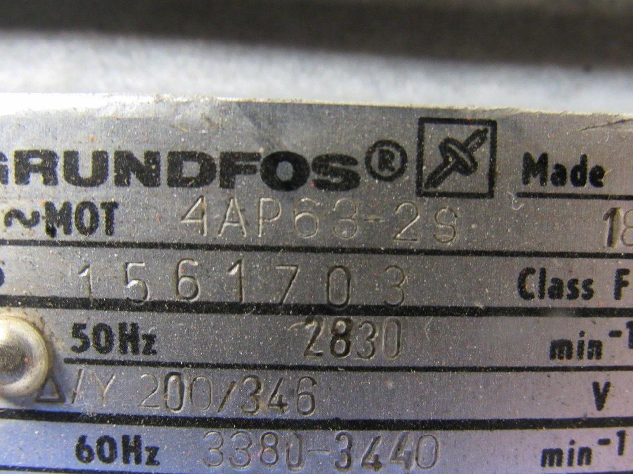 Grundfos 4AP63-2-S Coolant Pump