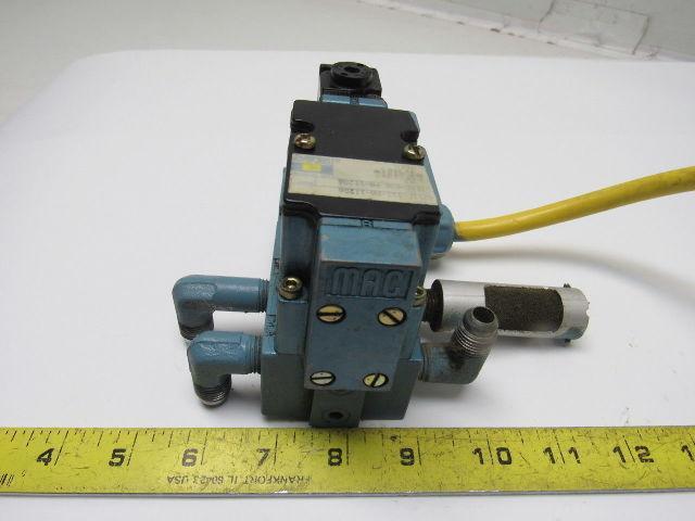 MAC 6211C-111-PM-112DA 4/2 Single Solenoid Operated Control Valve 120V Coil