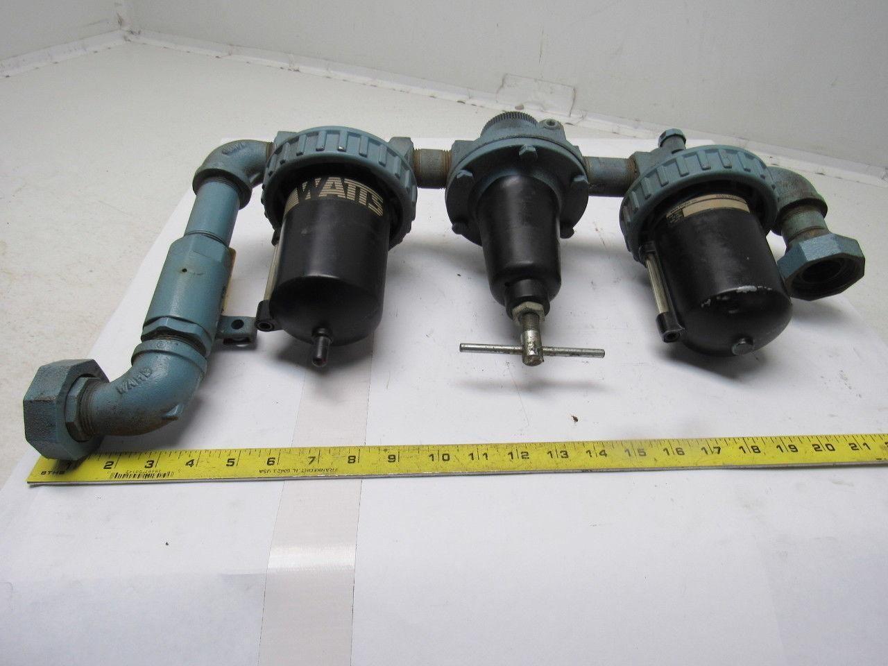 Watts Fluidair 250PSI Max FRL Filter Regulator Lubricator Assembly 1" Pipe