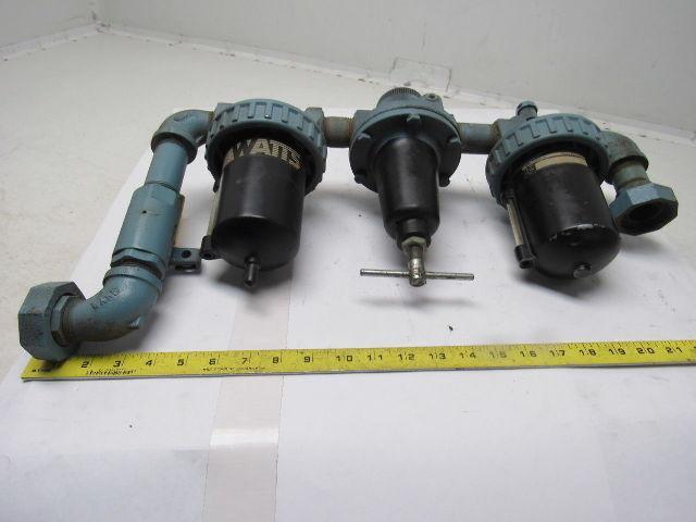 Watts Fluidair 250PSI Max FRL Filter Regulator Lubricator Assembly 1 ...