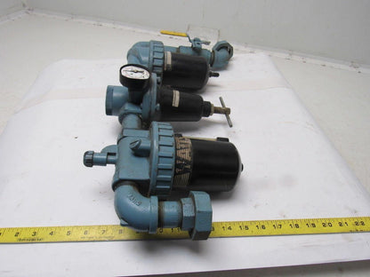 Watts Fluidair 250PSI Max FRL Filter Regulator Lubricator Assembly 1" Pipe